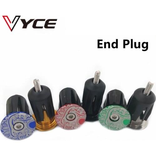 VYCE 2 PCS Of Bike Handlebar Aluminum Alloy Plug Rod Handle Cap Color Plug Stopper Bicycle Parts Equipment