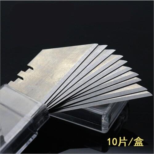 10Pcs Special Knife Blades Steel Material Utility Knife Trapezoid Blades Replacement DIY Art Craft Cutter Tool