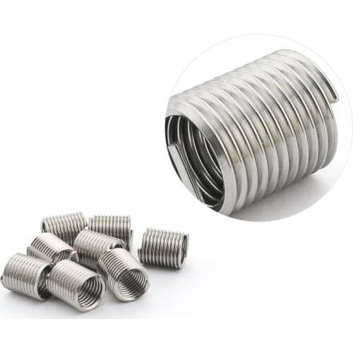 304 Stainless Steel M10*1.5*1/1.5/2/2.5/3D Wire Thread Insert M10 Screw Bushing stainless steel Wire Screw Sleeve Thread Repair
