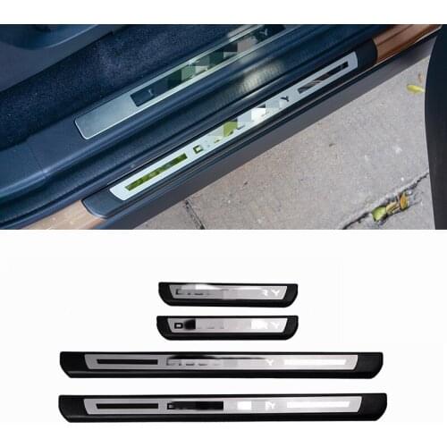 Car External Door Sill Scuff Plate Trim Welcome Pedal For Land Rover Discovery Sport 2015-2019 Discovery 5 2017-2019 Accessories