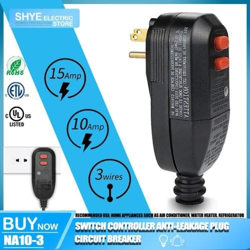 GFCI Household Power Adapter Wall-Mounted CE Certified Smart Home Appliance With Switch Controller Anti-Leakage Plug adapter