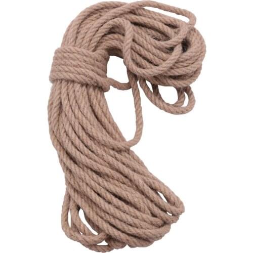 10mm 20M Jute Ropes Twine Natural Hemp Cord DIY Nordic Home Decor Cat Pet Scratching