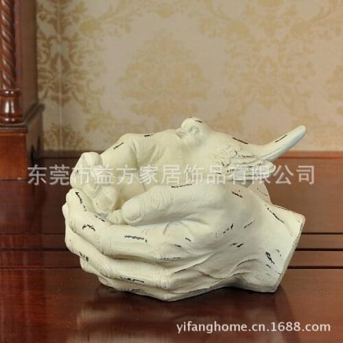 European and American home-style bird feeder peel color resin crafts ornaments creative practical decorations