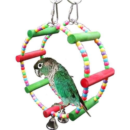 Bird Toys Wholesale Price Hanging Bell Pet Bird Cage Hammock Hanging Toy for Small Parakeets Cockatiels Swing Pet Supplies