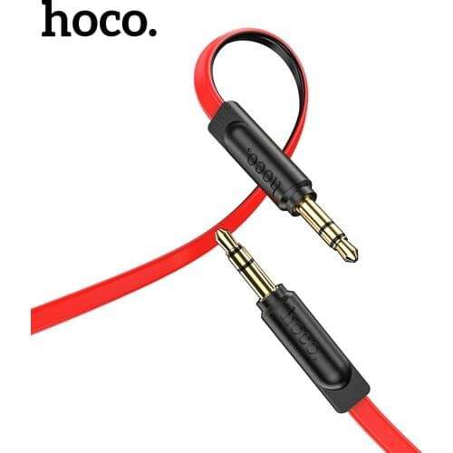 Hoco AUX Jack Cable 3.5MM Audio Cable Male to Male Audio Earphone Aux Cable For SamsungS8 S9 S10 Car Headphone Speaker Wire Line