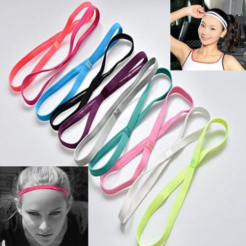 Candy Color Men And Women Yoga Hairband Sports Headband Sports Non-Slip Elastic Elastic Band Hair Rope Hair Ornaments
