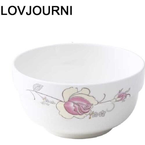 Plate Ceramica Tableware Vajilla Ice Cream Cuenco Cocina Korean Ramen Noodles Soup Dinnerware Kitchen Dining Bar Ceramic Bowl