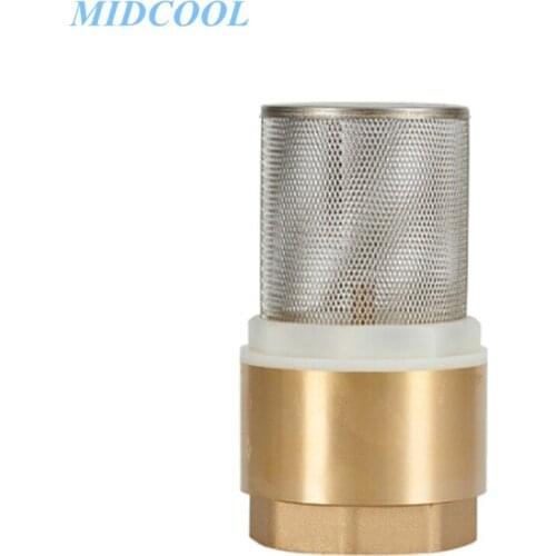 Copper Ball Valve Bottom Valve Water Pump With Net Vertical Filter Check Valve DN15 DN20 DN25 DN32 DN40 DN50 DN65
