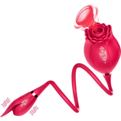 Porn Rose Vibrator Suction Vaginal Sex Toys For Couples Nipple Breast Massager Sucker Clitoral Simulator Female Masturbators