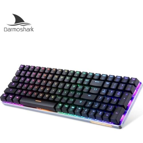 Professional Motospeed Gaming Mechanical Keyboard GATERON Blue/Red Switch 100 Keys Wireless Receiver RGB Backlight Metal Panel