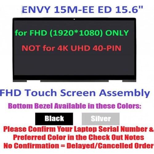 15.6" FHD Touch Screen Assembly For HP ENVY 15M-EE ED L93181-001