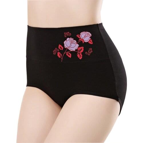 Plus Size Underwear Woman high waist Womens Panties High Rise pure Cotton Brief breathable Panty Underpants for ladies