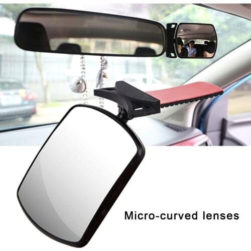 Universal Car Rearview Observing Safety Back Seat Mirror Car Baby Baby Kids Monitor Adhesive Rotatable Adjustable Interior Auto