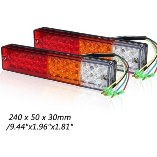 Waterproof LED Trailer Tail Light for Truck Trailer ATV Caravan Rear Brake Light Stop Reverse Lamp Car Light Assembly