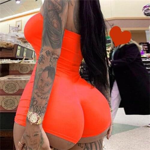 Jumpsuit Women Summer 2020 Romper Female Sexy Clubwear Playsuit Bodycon Sleeveless Party Romper Trousers Shorts Costume Clothing