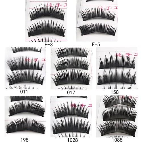 10 pairs 12-14mm natural 3D false eyelashes fake lashes makeup kit Mink Lashes extension mink eyelashes maquiagem