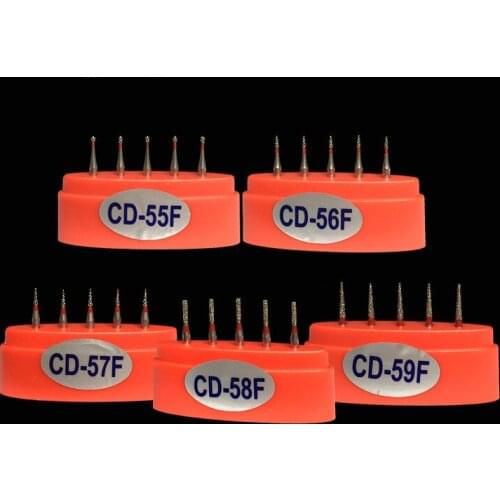 100pcs/set Dental Diamond burs FG bur CD Child series CD-55F , CD-56F, CD-57F ,CD-58F, CD-59F