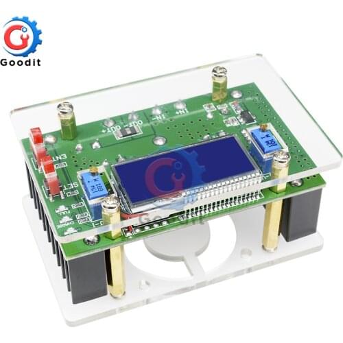 10A DC-DC Adjustable CC CV Step UP Power Supply Module LCD Dual Display + Case dc-dc Boost converter diy