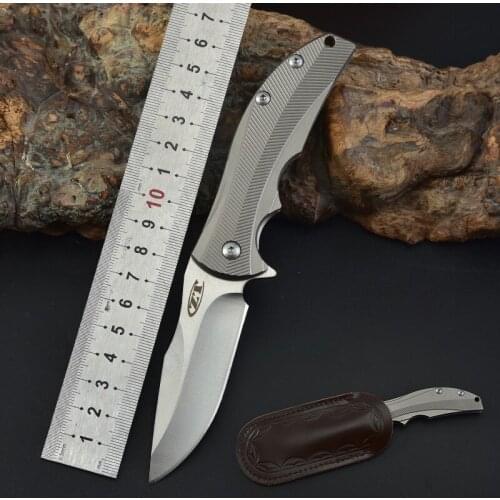 18CMD2 Steel Folding Knife Titanium Alloy Handle Outdoor Knife Hot-selling Boutique Gift Knifes