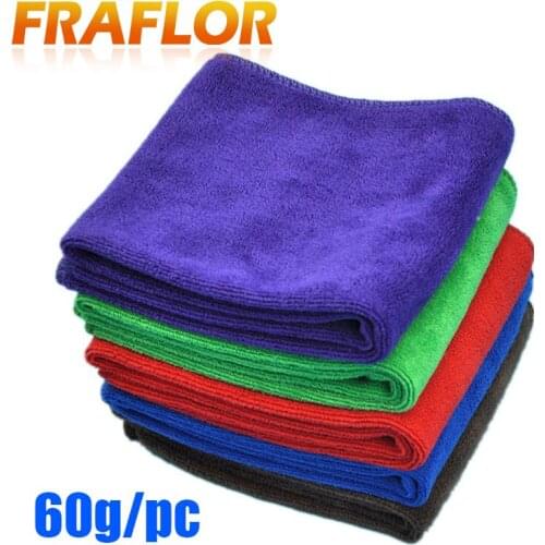 5Pcs/Lot 60g 2016 New Hot 70*30cm Soft Microfiber Cleaning Towel Car Auto Wash Dry Clean Polish Cloth Free Shipping & Wholesale