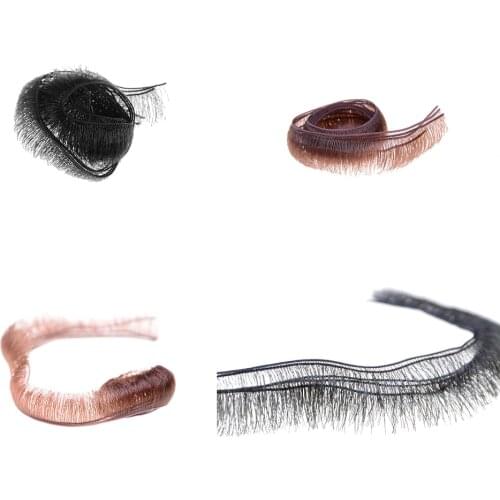 Wholesale 5pcs/lot 0.5/0.8/1.0cm Width Eyelashes For Doll Baby Dolls Accessories Doll Eyelashes