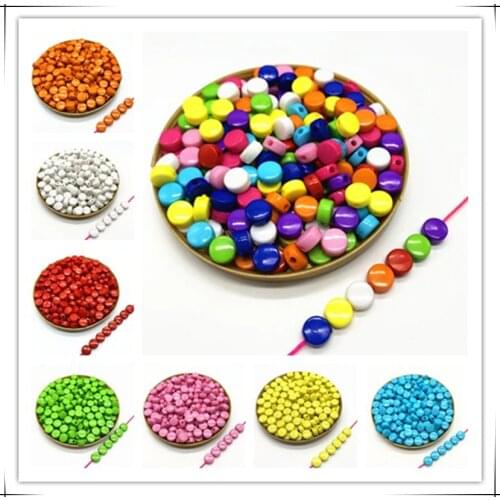 50pcs 8x4mm of Acrylic Beads Earrings Necklace Accessories Beads For Jewelry Making DIY Jewelry Findings