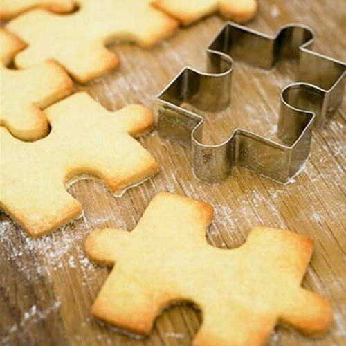 Puzzle Shape Cookie Cutter Cake Fondant Decorating Tool Stainless Steel Mold