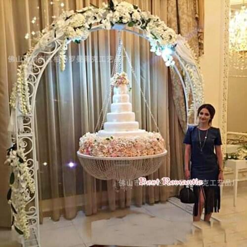 Crystal hanging cake stand fantasy weddings and decor wedding Cake decoration