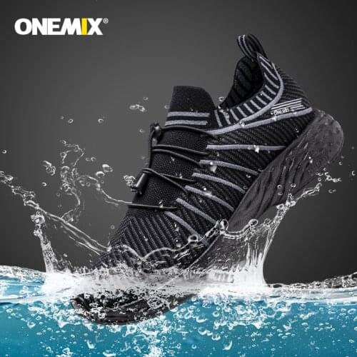 ONEMIX 2021 NEW Sale Running Shoes for Men Waterproof Breathable Training Sneakers Male Outdoor Anti-Slip Trekking Sports Shoes