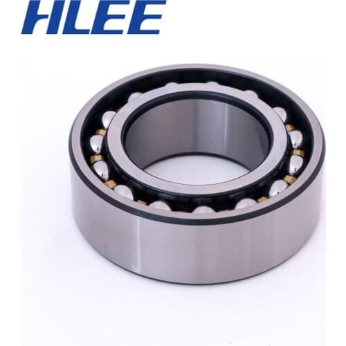 Brass cage Double Row Angular Contact Ball Bearing 3205 A size 25x52x20.6mm