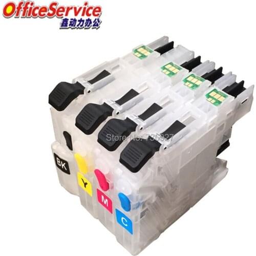 LC563 LC567 LC565 Refillable Ink Cartridge For Brother MFC-J2310 MFC-J2510 MFC-J3520 MFC-J3720 Inkjet printer,with chip