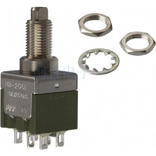 MB2061SS4W01 MB-2061 DPDT On-(On) 6A Push Button Switch NKK