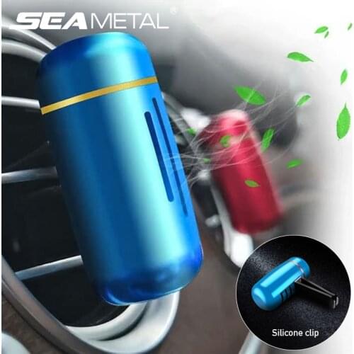 Mini Car Air Freshener Air Vent Clip Perfume Fragrance Air Condition Diffuser Aluminum Solid Flavoring Auto Interior Accessories