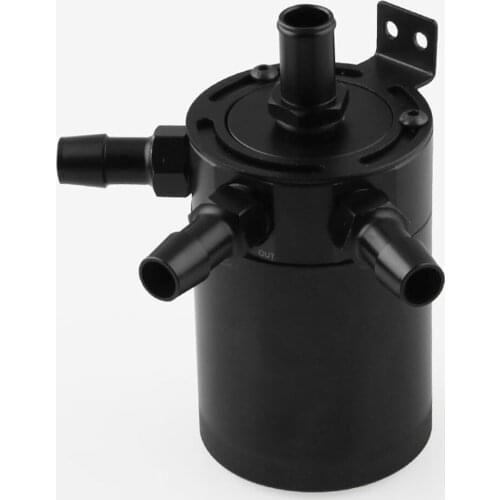 OCC042 Aluminum Car Truck Engine Oil Catch Can Tank Reservoir with 3 Ports