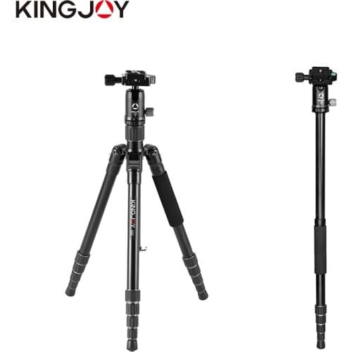 KINGJOY Official G22 Tripod Camera Profesional Aluminum Tripe Stand For Models Digital SLR DSLR Holder Stativ Mobile Flexible