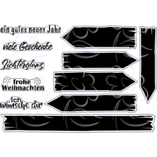 German stamp Clear Stamp for Scrapbooking Transparent Silicone Rubber DIY Photo Album Decor