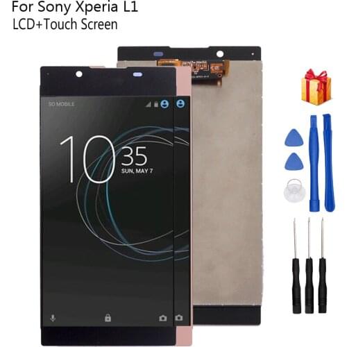 Tested Best For SONY Xperia L1 G3312 LCD Display Digitizer Assembly ForSONY Xperia L1 Display Screen LCD Phone Parts Replacement