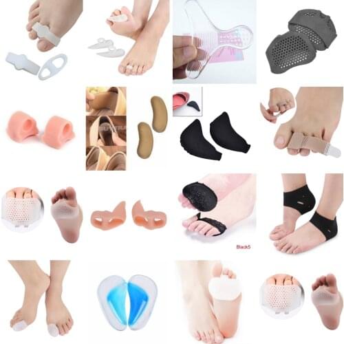 Silicone Orthotics X/O-type Legs Corrector Gel Arch Support Pad For Flat Foot Orthotics Orthopedic Foot Insoles Corrector