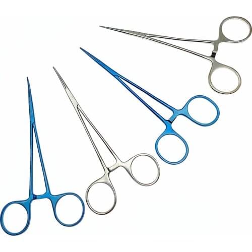 Dental Microvascular Hemostatic Forceps titanium/stainless steel Hemostatic Clamp forceps Pliers Straight/curved
