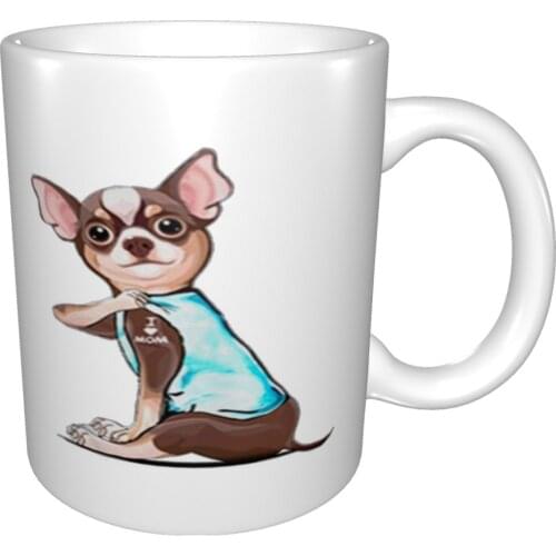 Tattoos Chihuahua I Love Mom Mug Coffee Cup Coffee Mug Thermal Cup Geek Coffee Cup Skyrim