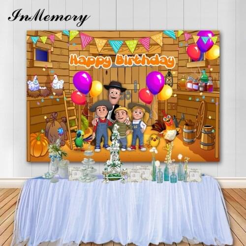 InMemory Vinyl Farm Theme Birthday Backdrop La Granja De Zenón Photo Background Newborn Photography Prop Studio Banner Photozone