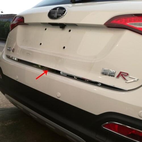 1pc for FAW R7 BESTURN senia Tailgate Bright strip Trunk Decorative strip Stainless steel