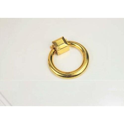 10pcs/lot Modern European golden rings handle light circle handle small drawer handle cabinet wardrobe handle