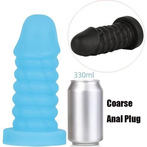 2021 Super Big Anal Plug Coarse Dildo With Suction Cup Prostate Massage Butt Plug Vagina Anus Dilator Female Strapon Sex Product