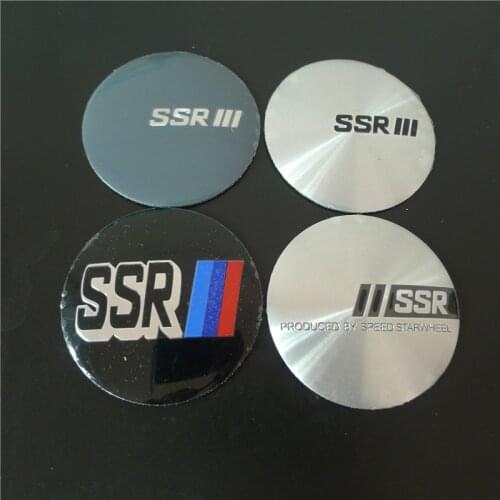 4pcs 56mm SSR Wheel Center Cap Emblem Badge Hub Cover Sticker Car Styling Accessories