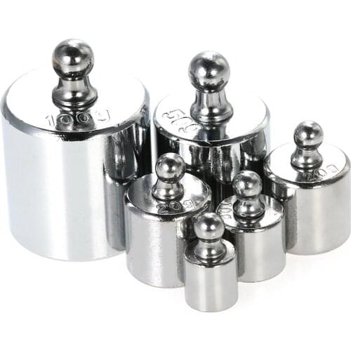 6pcs Weight 5g 10g 2x20g 50g 100g Grams Precision Calibration Weights Kit Set Total 200g with Tweezer for Balance Scale