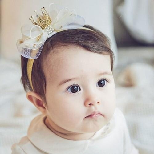 Baby Haar Accessories Haaraccessoires Meisjes 2021 New Girls Hairbands Crown Birthday Wear