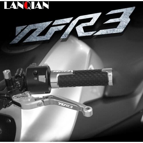 For Yamaha YZFR3 Motorcycle Aluminum Brake Clutch Levers & Handlebar Grips YZF-R3 YZF R3 2015 2016 2017 2018 2019 Accessories