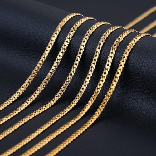 1 M Width 4mm Filled Gold Stainless Steel Textured Snake Chain Bulk Roll Chains Necklace for DIY Jewelry Making Supplies Crafts