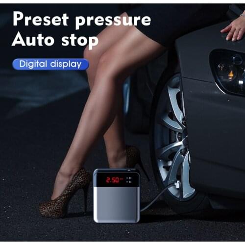 Digital Tire Inflator DC 12 Volt Car Portable Air Compressor Pump 150 PSI Car Air Compressor for Car SUV Motorcycles